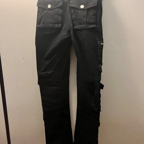 Stellar Visions Black Cargo Jeans